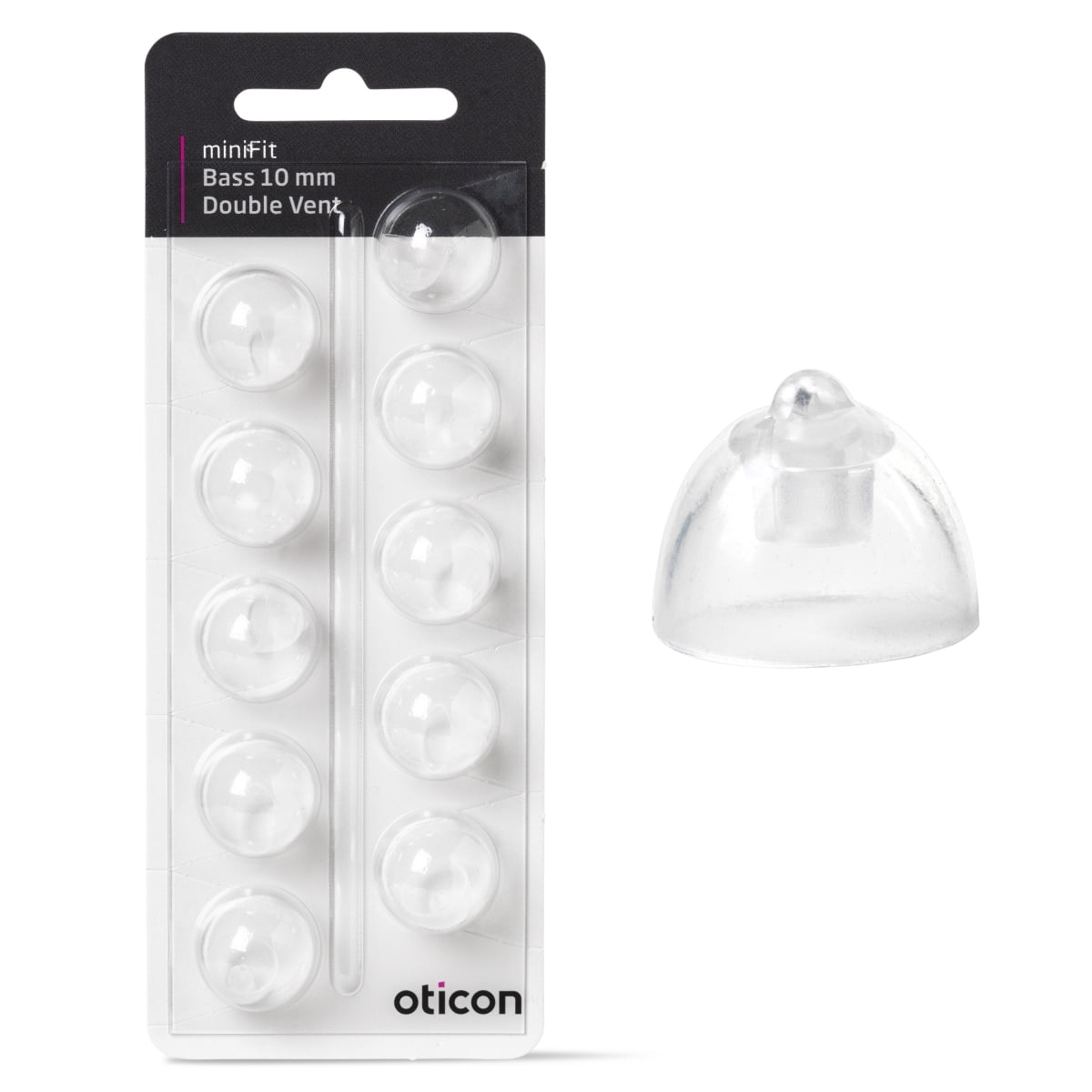 Oticon miniFit Basdome (dobbel vent) - Bilde 3