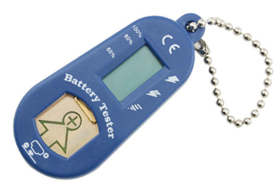 Batteritester for høreapparatbatterier